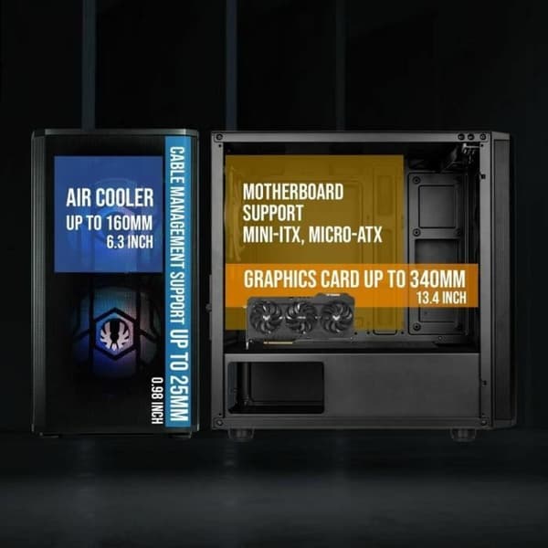 ATX Semitorn BitFenix Svart