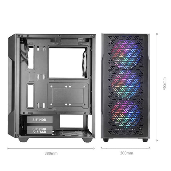 Mars Gaming Mcgeo Frgb Pc-tårnhus