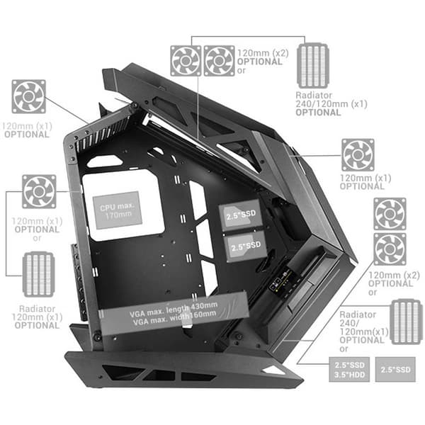 Mars Gaming Titan Xxl Argb Pc-tårnhus