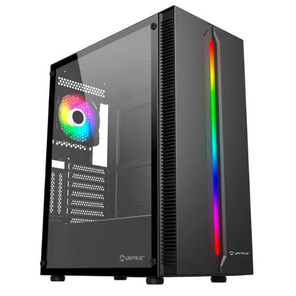 Unykach Lumina 205 Led Argb Pc-tårnhus Sort