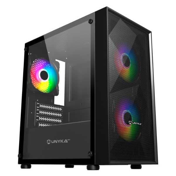 Unykach Mir B200 Argb Pc-tornfodral Svart