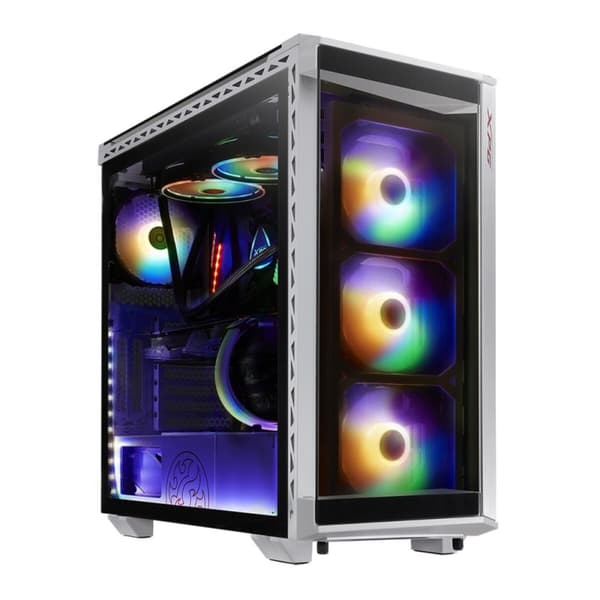 Tornchassi Micro ATX / Mini ITX / ATX XPG Battlecruiser Vit Svart ARGB Svart, Vit