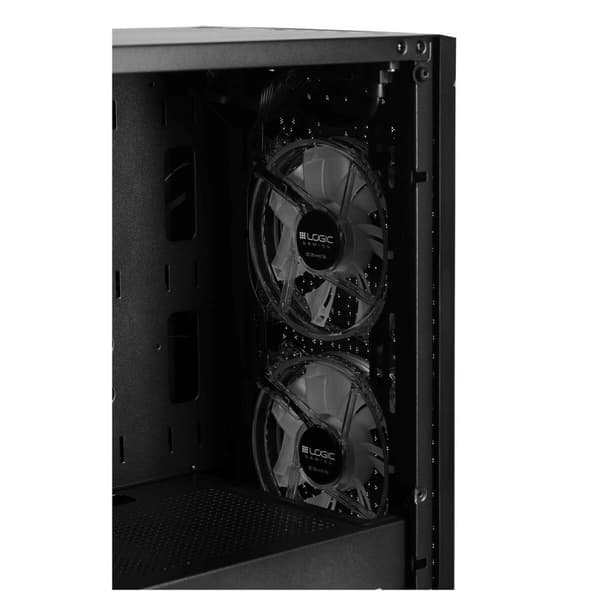 ATX Semi-tårn kasse Logic AM-ARAMIS-10-0000000-0002 Sort