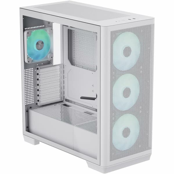 ATX Semi-tårn kasse Aerocool APNX-C1-WT-V1-ARGB Hvid Hvid