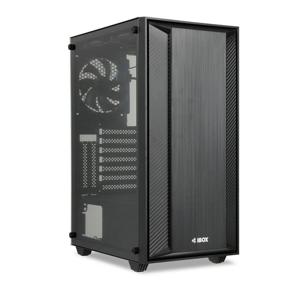 ATX Semi-tårn kasse Ibox CETUS 906 Sort Sort