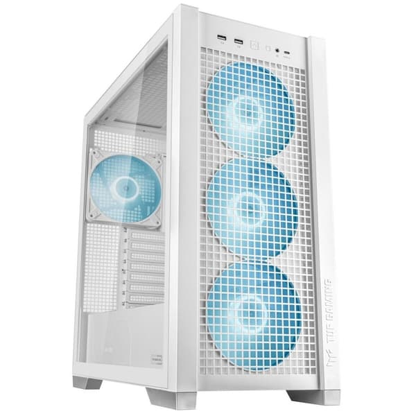 ATX Semi-tårn kasse Asus TUF GAMING GT302 TG ARGB Hvid Multifarvet Hvid