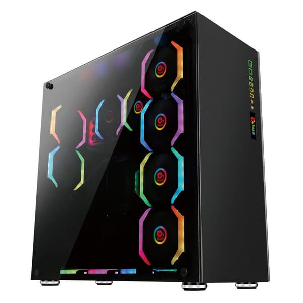 ATX Semi-tårn kasse Talius E-Atx Sort Sort