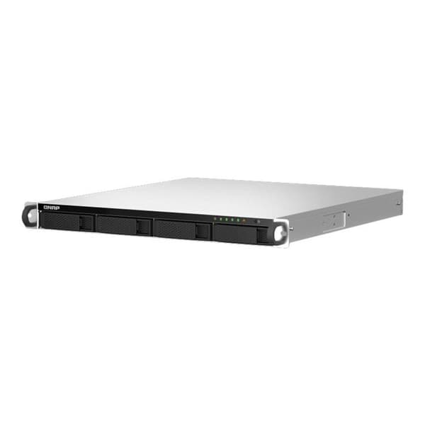 NAS-server - Qnap - TS-464U-RP-8G - Intel Celeron N5105/N5095 - 8 GB RAM - 4 Gigabit Ethernet-portar Gjuten aluminium, Svart