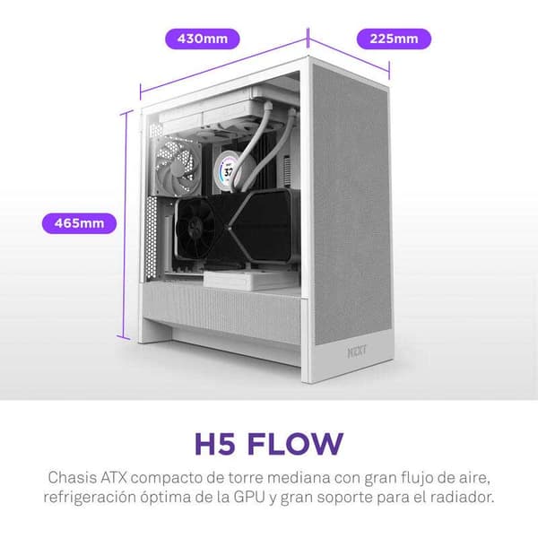 Nzxt H5 Flow Pc-tårnhus