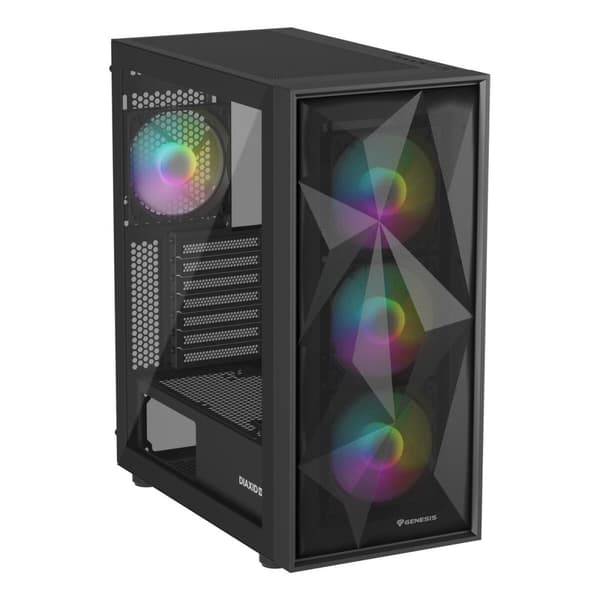 ATX semi-tornikotelo Genesis NPC-2172 Musta