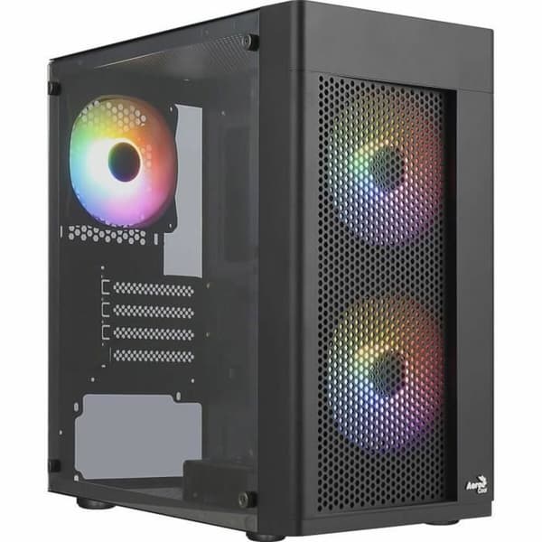 ATX Semi-tårn kasse Aerocool HEXFORMBKV2 Sort Sort