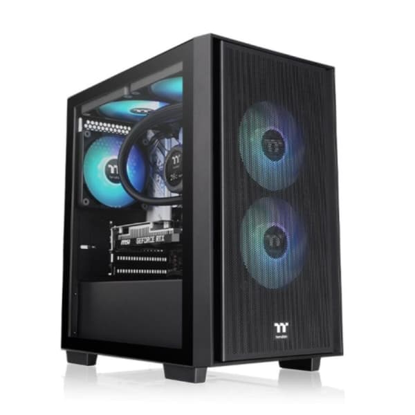 ATX Semitorn THERMALTAKE Versa H16 TG ARGB Svart
