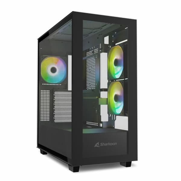 ATX Semitorn Sharkoon Rebel C60 Svart Svart