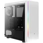 PC-kabinett - Aerocool - Rift - Vit - Acryllfönster - RGB-belysning
