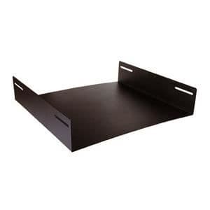2U Fonestar 19" ställbricka special för FRA-seriens skåp, svart finish, 455 x 89 x 420 mm.