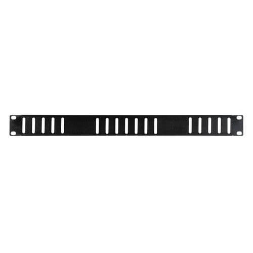 Fonestar 19" rackpanel 1U perforerad frontpanel, med ventilationsöppningar, mått 483 x 44,5 mm, svart finish.