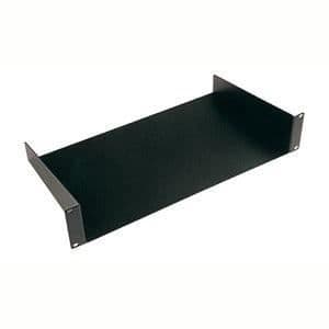 Fonestar 19" ställplatta Skruvad frontpanel, svart finish, 483 x 89 x 255 mm.