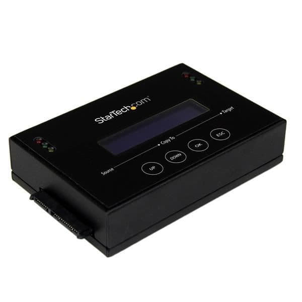 STARTECH Fristående 2,5" / 3,5" SATA-hårddiskduplikator och radergummi