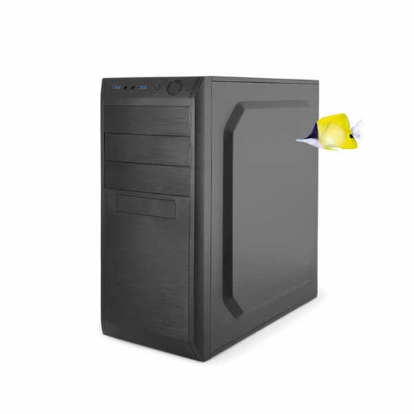 ATX-kasse CoolBox F-750 Sort Sort