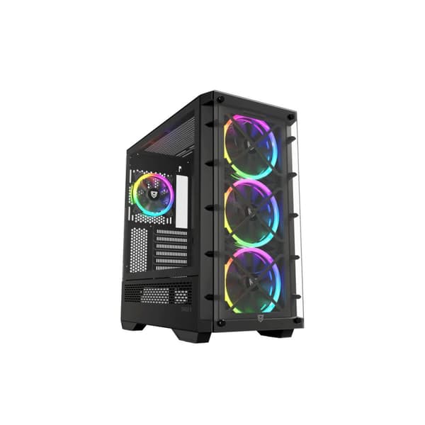 ATX Semitorn Nfortec NF-CS-DRACOX-B Svart
