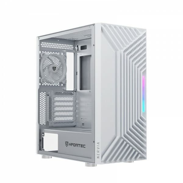 ATX Semi-tårn kasse Nfortec NF-CS-NERVIA-W Hvid