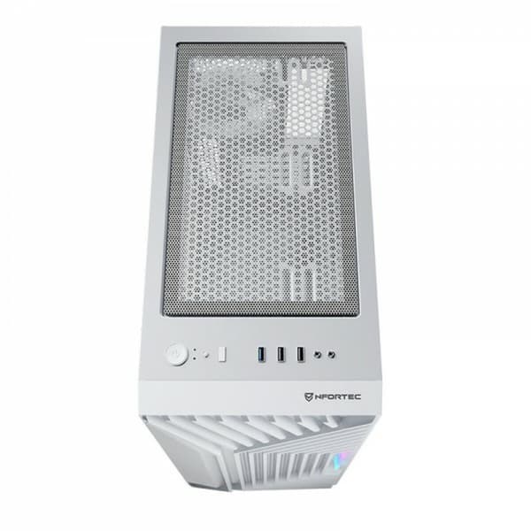 ATX Semi-tårn kasse Nfortec NF-CS-NERVIA-W Hvid