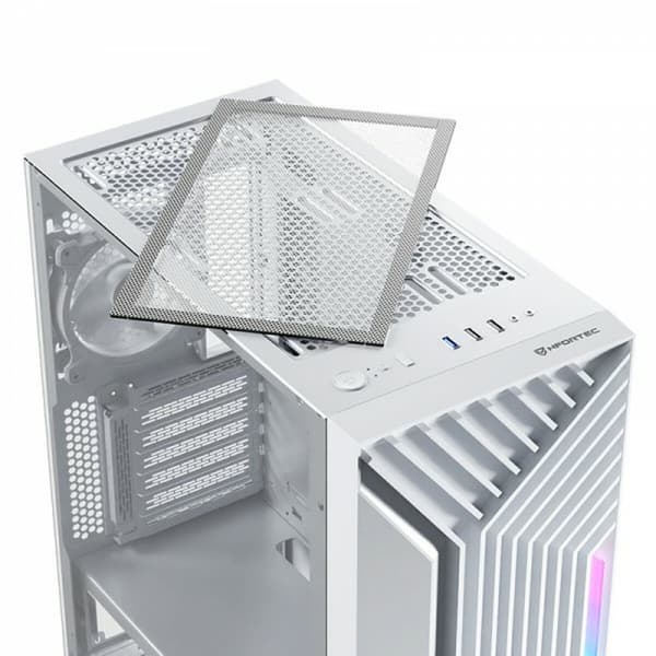 ATX Semi-tårn kasse Nfortec NF-CS-NERVIA-W Hvid