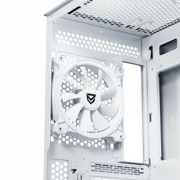 ATX Semi-tårn kasse Nfortec NF-CS-NERVIA-W Hvid