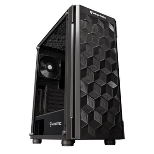 ATX Semi-tårn kasse Nfortec NF-CS-AZIR-B Sort
