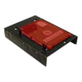 Miniatyrbild 3 av 3: Inter-Tech Monteringsram Adapter för förvaringsfack 2,5" 3,5" till 2 x 2,5" svart