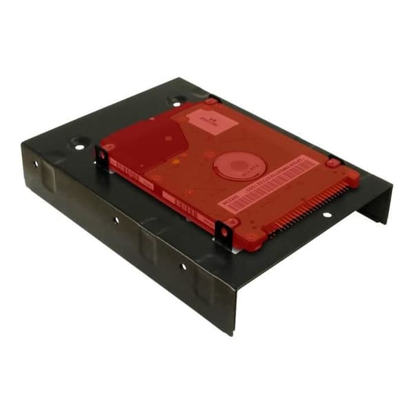 Inter-Tech Monteringsram Adapter för förvaringsfack 2,5" 3,5" till 2 x 2,5" svart