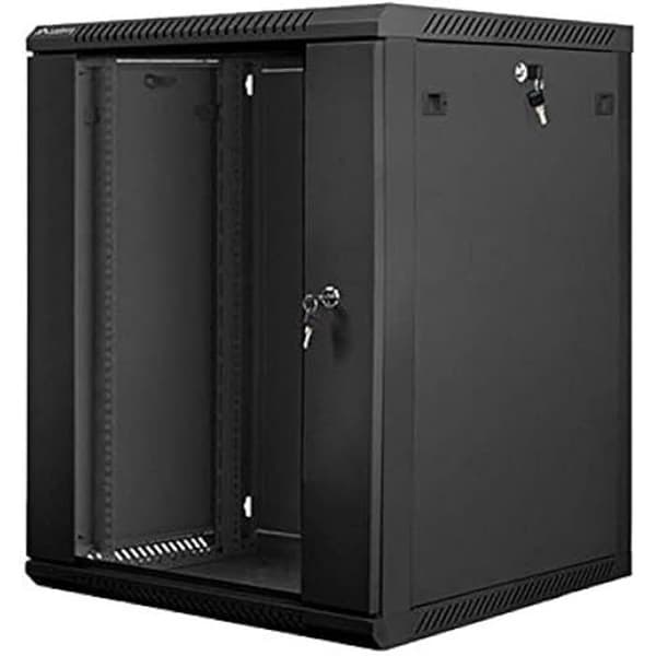 LANBERG väggskåp - Enkel montering - 15u - 600x600mm - Svart