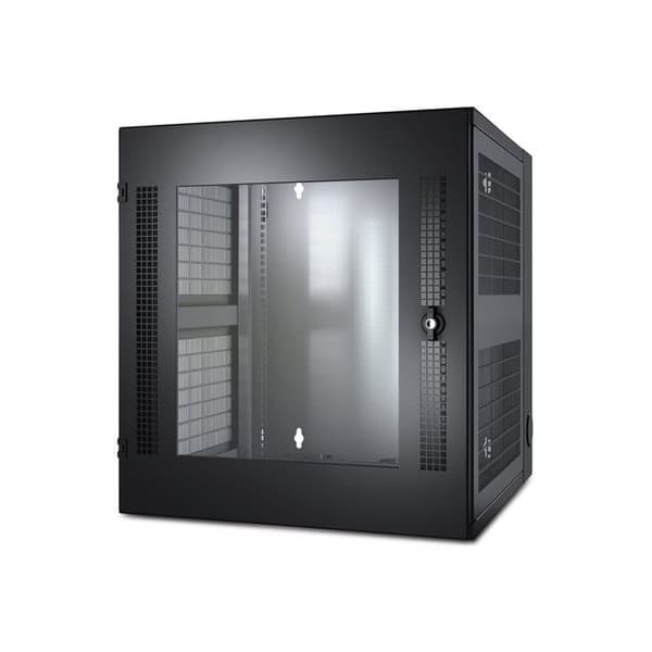 Ventilerad väggskåp - APC - NetShelter WX - 13U - Låsbart front - Svart