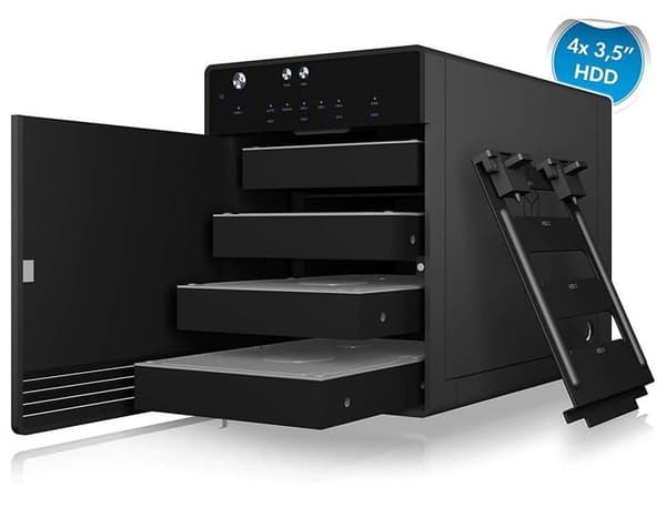 Drive bay - RAIDSONIC - ICY BOX IB-3740-C31 - USB 3.1 Gen 2 - Integrerad kylfläkt