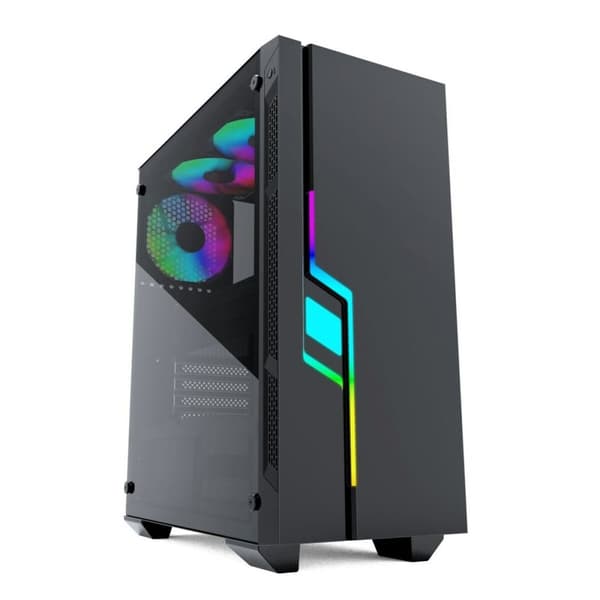 ATX Semitorn GEMBIRD CCC-FC-2000 Svart Multicolour Svart