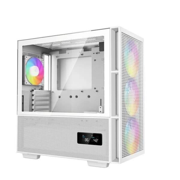 ATX Semi-tårn kasse DEEPCOOL CH560 DIGITAL WH Hvid Multifarvet