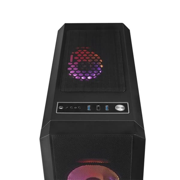 ATX Semi-tårn kasse Chieftec GL-04B-OP Sort Multifarvet