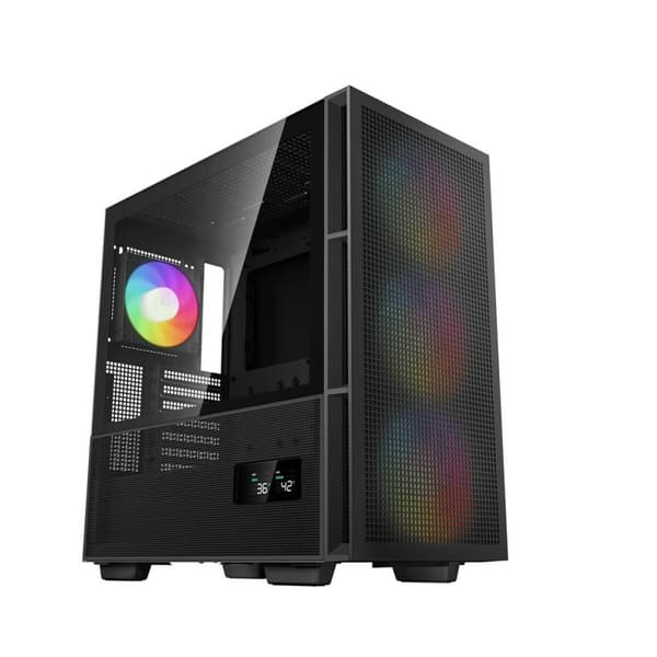 ATX semi-tornikotelo DEEPCOOL CH560 DIGITAL Musta Monivärinen musta