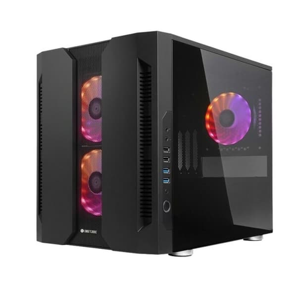 ATX Semi-tårn kasse Chieftec GM-02B-OP Sort Multifarvet