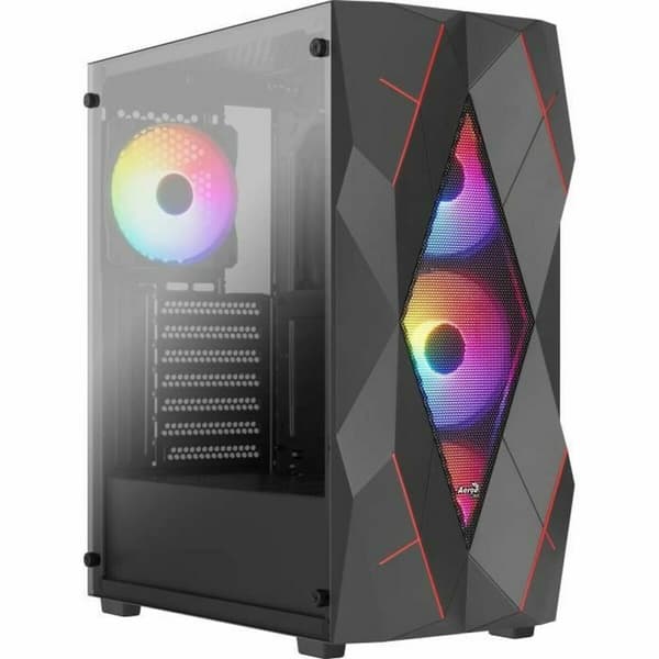 ATX Semitorn Aerocool AEROPGSVOLCAN-G-BK-V1 Svart