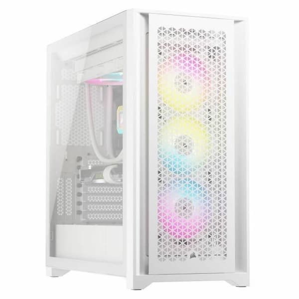 ATX Semi-tårn kasse Corsair 5000D RGB Hvid Multifarvet