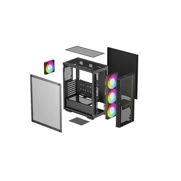 ATX Semi-tårn kasse DEEPCOOL R-MATREXX55-BCAGA4-G-4 Sort