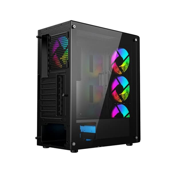 ATX Semitorn GEMBIRD CCC-FC-400X Svart Multicolour