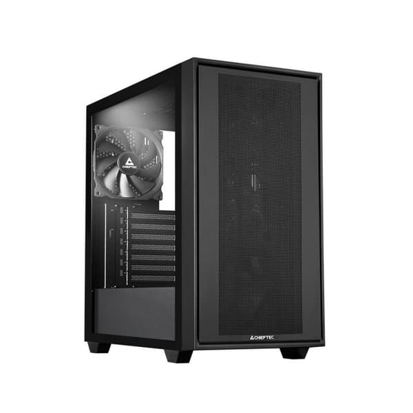 ATX Semitorn Chieftec GS-03B-BLK-OP Svart Svart