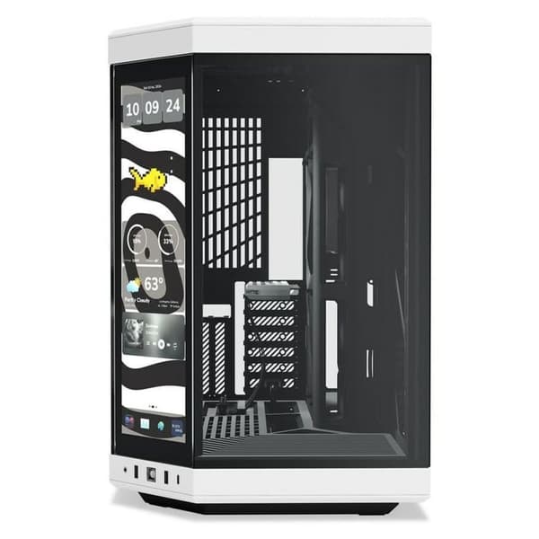 ATX Semi-tårn kasse Hyte CS-HYTE-Y70-BW-L Hvid Sort