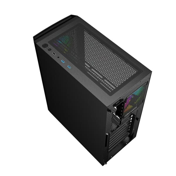 ATX Semi-tårn kasse GEMBIRD CCC-FC-400X Sort Multifarvet