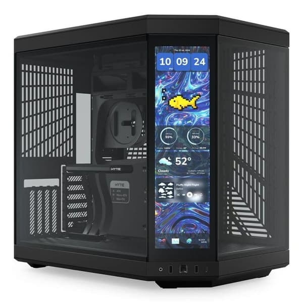 ATX Semi-tårn kasse Hyte CS-HYTE-Y70TTI-BB Sort Sort