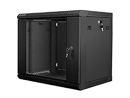 Lanberg WF01-6409-10B Rack 9U väggmonterad hylla Svart (WF01-6409-10B)