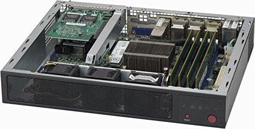 Super Micro Supermicro SCE300 - teline - kiinnitettävä - 1U - FlexATX - musta (CSE-E300) musta