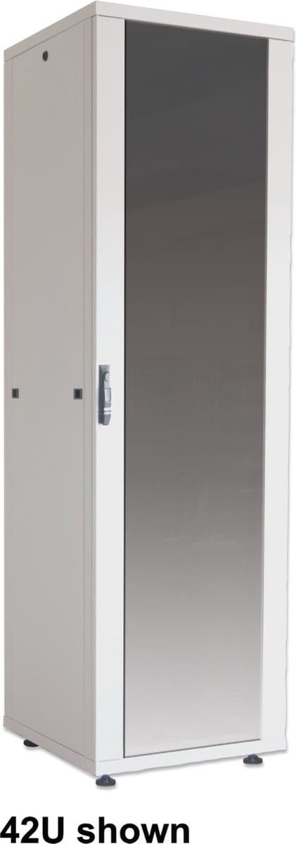 Intellinet 715393, Fristående ställ, 32U, 600 kg, Nyckelspår, justerbara ben, 88 kg